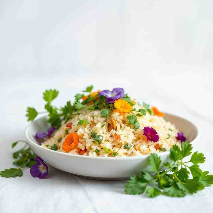 Healthy Nasi Ulam - Fresh Herb Rice Today